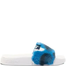 Пушистые сандалии с эффектом тай-дай Пушистые сандалии с эффектом тай-дай