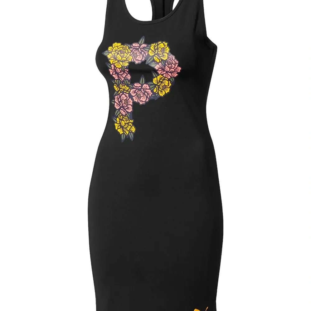 Миди-платье с цветочным принтом