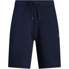 Шорты с вышитым логотипом и завязками