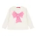 Футболка с длинными рукавами и бантом