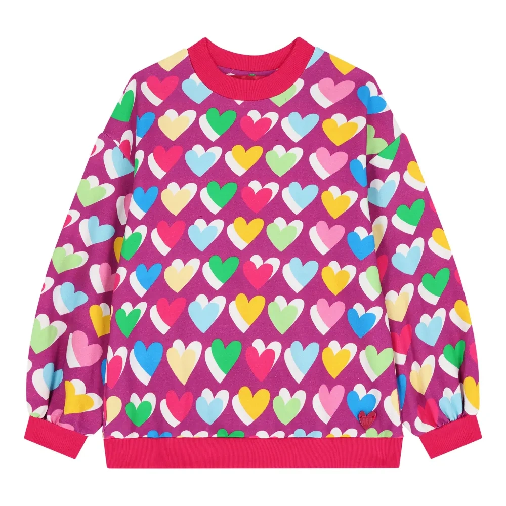Свитшот с принтом в виде сердца