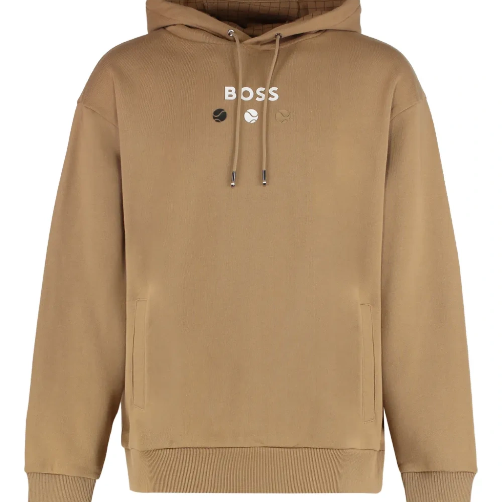 Хлопковый свитшот с карманом-кенгуру