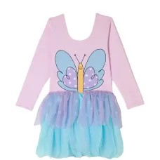 Платье в горох с бабочками