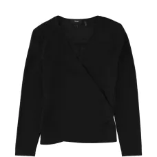 Кашемировый свитер с запахом и V-образным вырезом Кашемировый свитер с запахом и V-образным вырезом