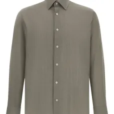 Рубашка из шерсти с воротником