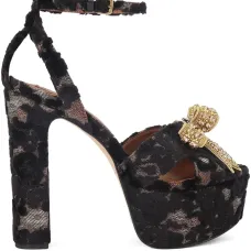 Туфли на платформе с бантом