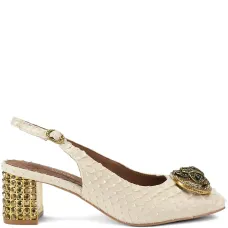 Кожаные туфли-слингбэки "Челси"