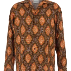 Рубашка La Chemise Médaillon с кубинским воротником и узором