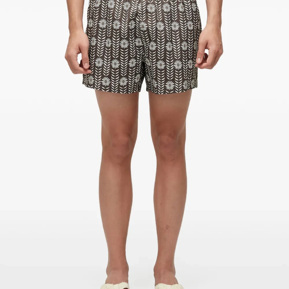 Плавки-шорты с цветочным принтом