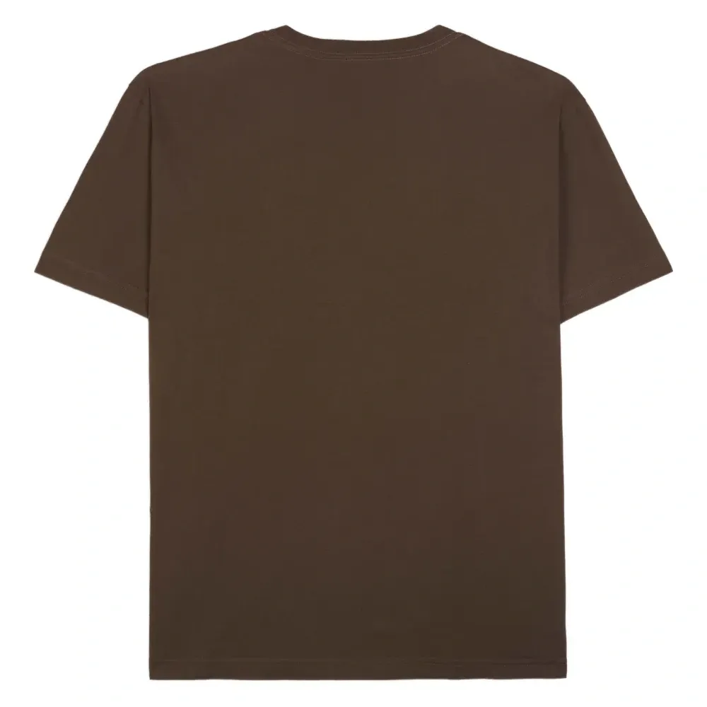 Футболка с листовым принтом и круглым вырезом