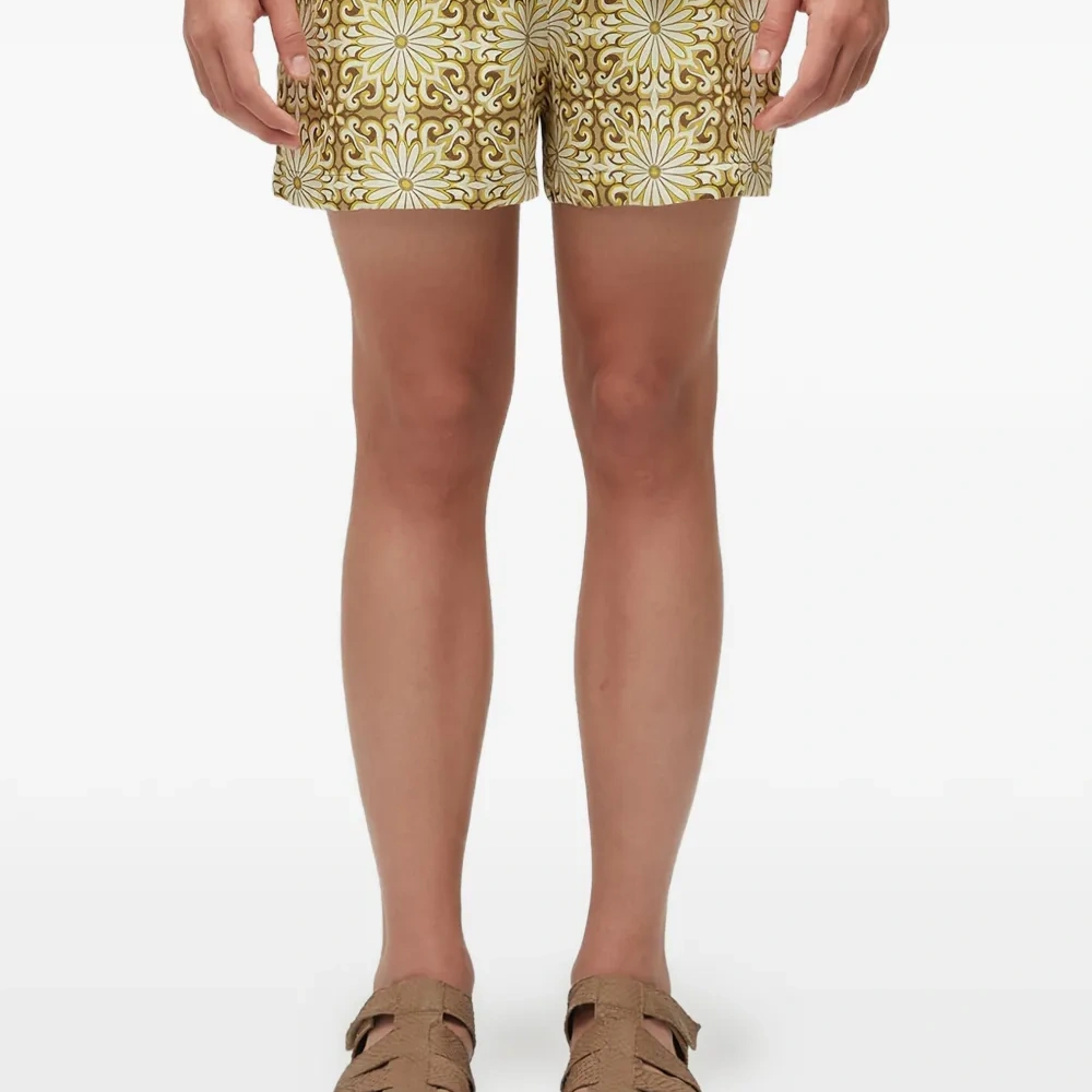 Пижамные шорты с узором и кулиской Пижамные шорты с узором и кулиской