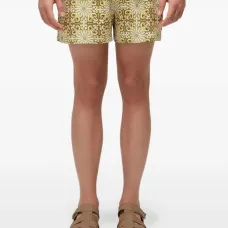 Пижамные шорты с узором и кулиской
