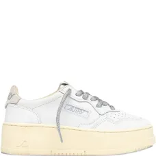 Кожаные кроссовки