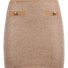 Вязаная мини-юбка