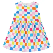 Клетчатое платье без рукавов