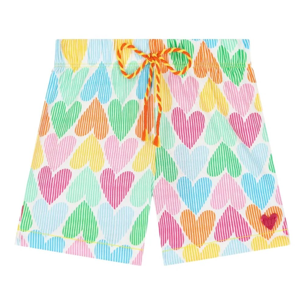 Шорты с принтом в виде сердец