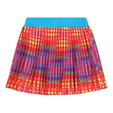 Юбка со складками и узором в горох