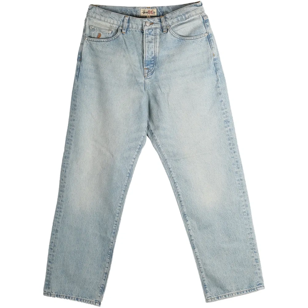 Джинсы из денима светлой стирки