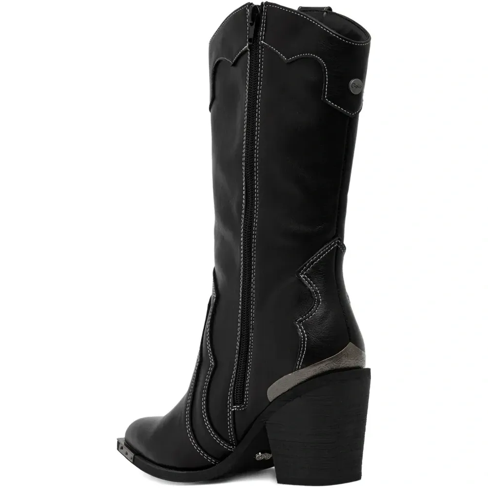 Ботинки вестерн с прошивкой