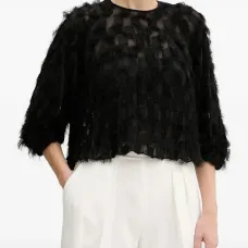 Блузка Baima с отделкой из перьев