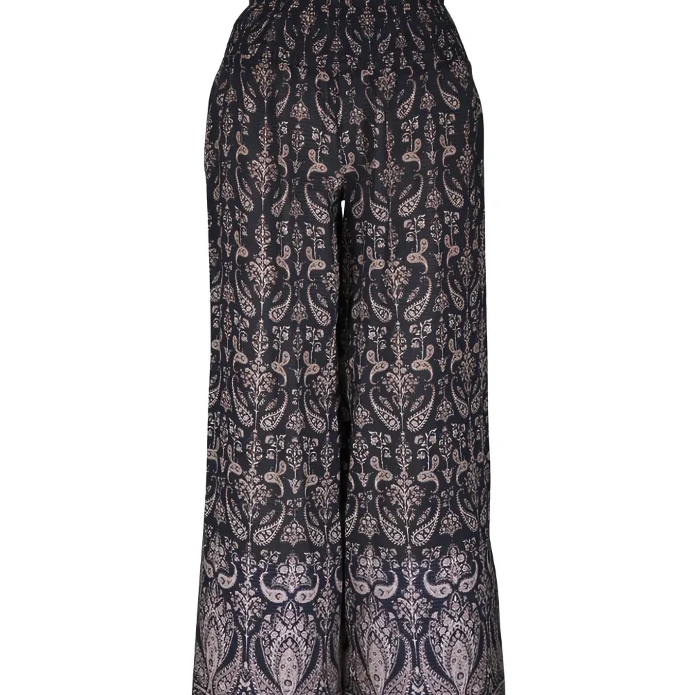 Брюки с пейсли и присборенной отделкой