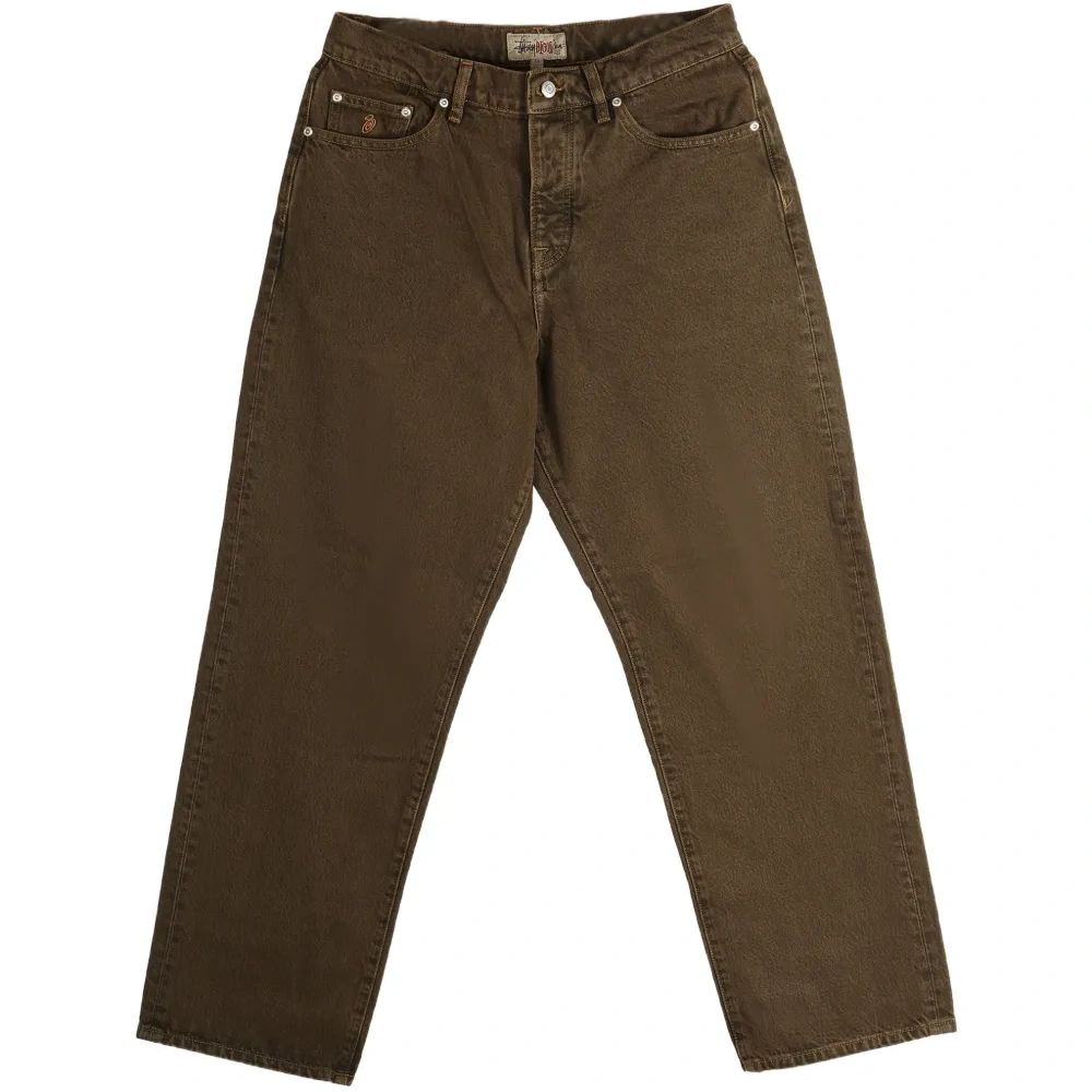 Джинсы из денима с пятью карманами