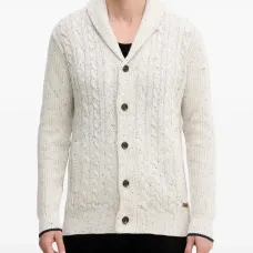Кардиган с косами