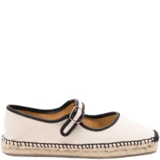 Эспадрильи с пряжкой и кантом
