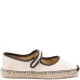 Эспадрильи с пряжкой и кантом