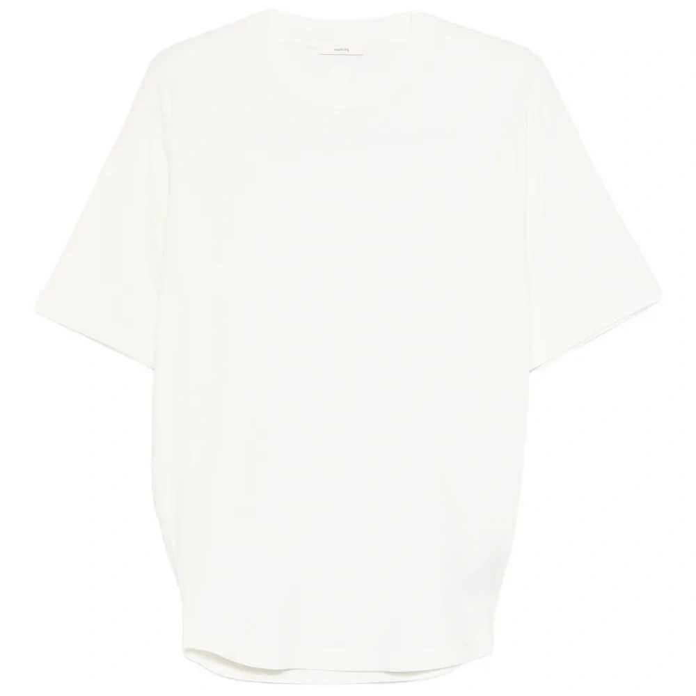 Футболка цвета меда с круглым вырезом