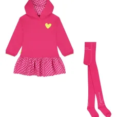 Комплект: платье с капюшоном и сердцем Комплект: платье с капюшоном и сердцем