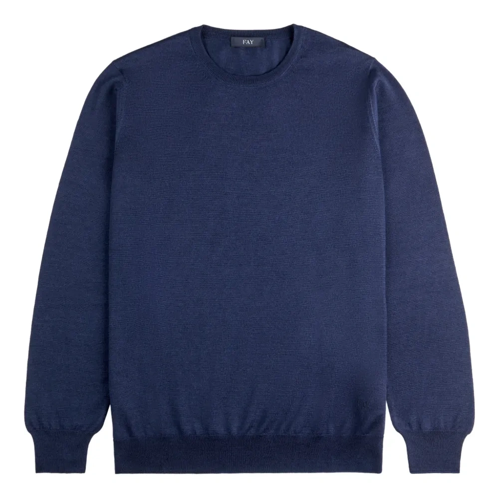 Джемпер с круглым вырезом