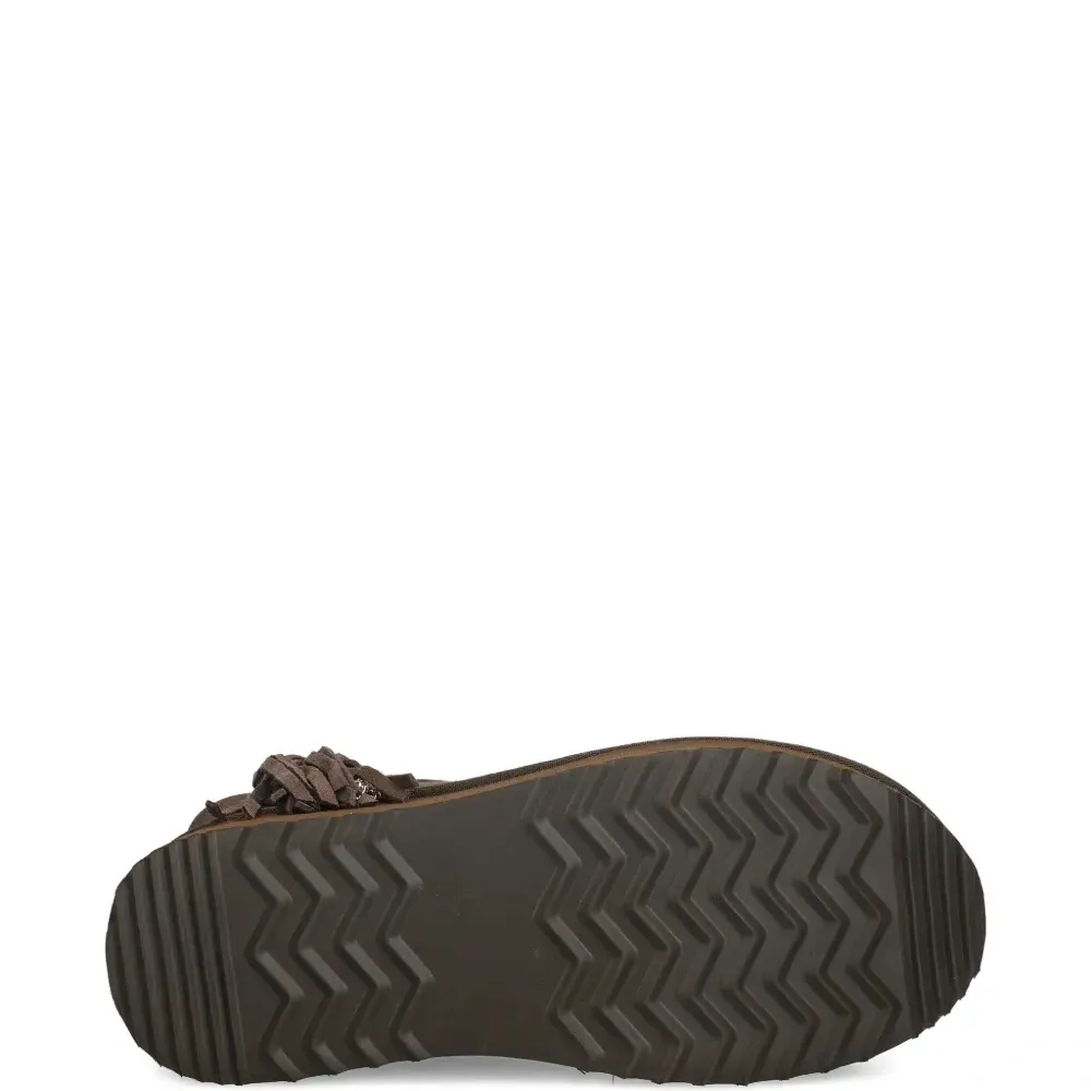 Ботильоны с аппликацией в виде кисточек