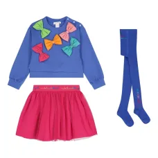 Комплект из топа и юбки с бантом Комплект из топа и юбки с бантом