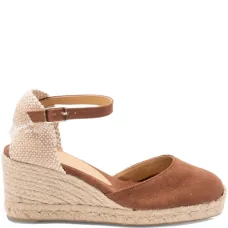 Эспадрильи на танкетке с ремешком на щиколотке