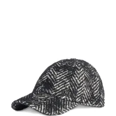 Бейсболка из ткани «ёлочка»