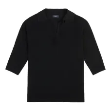 Поло-свитер с рукавами три четверти