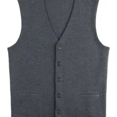 Жилет на пуговицах с V-образным вырезом