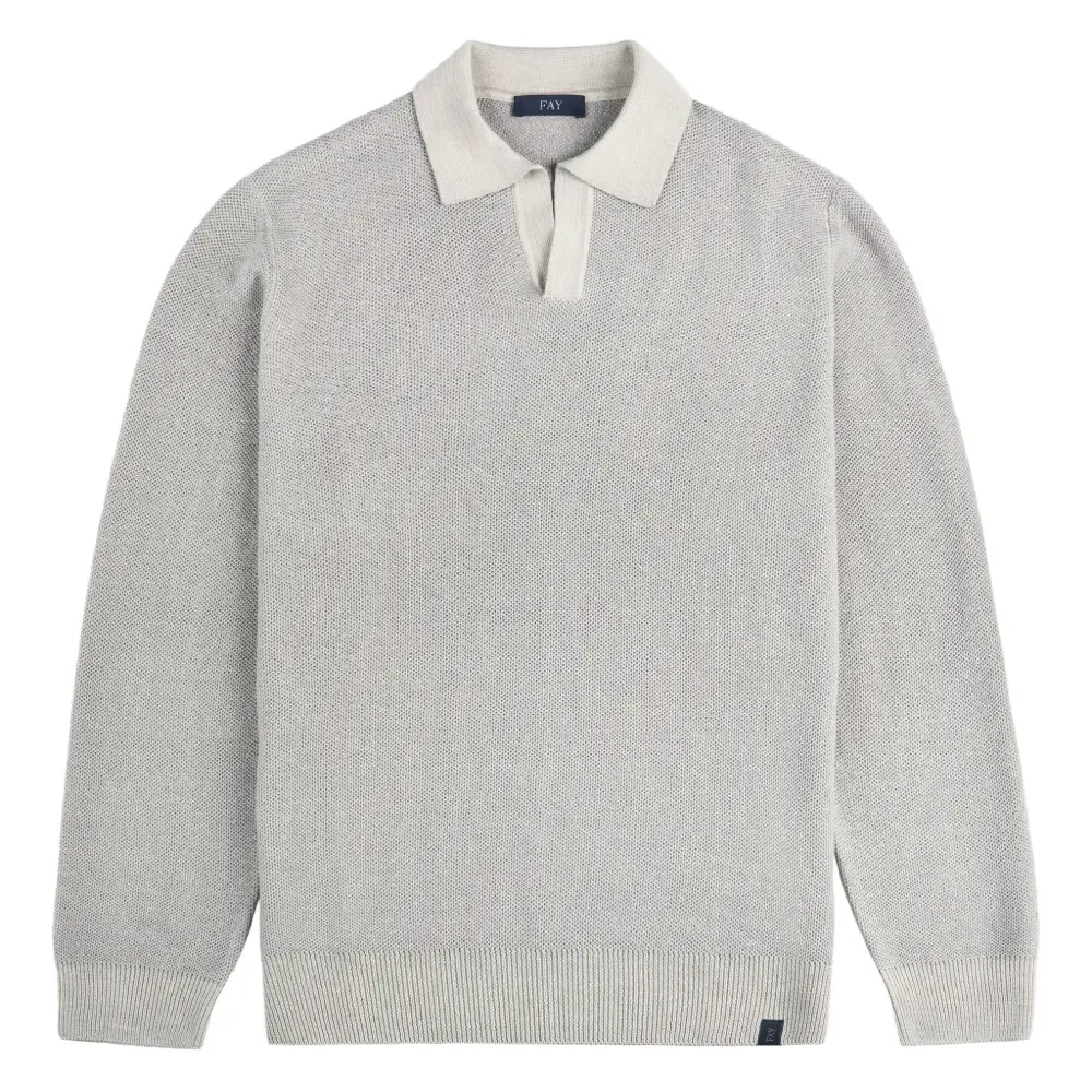 Свитер с воротником "сота"