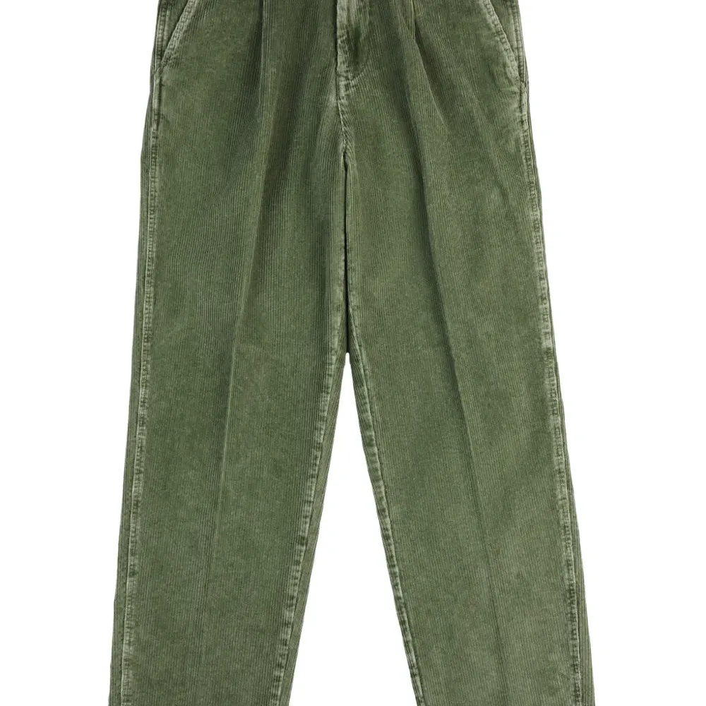 Брюки из вельвета со складками