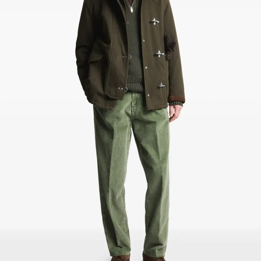 Брюки из вельвета со складками