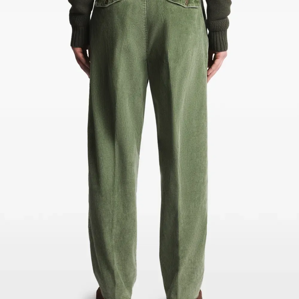 Брюки из вельвета со складками