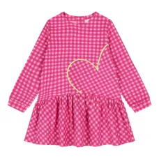 Комплект из клетчатого платья и колготок