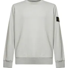 Свитшот с нашивкой и рубчатой отделкой