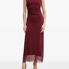 Драпированное макси-платье