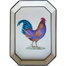 Ручная роспись, поднос с принтом петуха