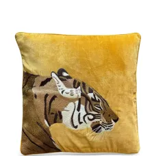 Подушка с вышивкой тигра Подушка с вышивкой тигра
