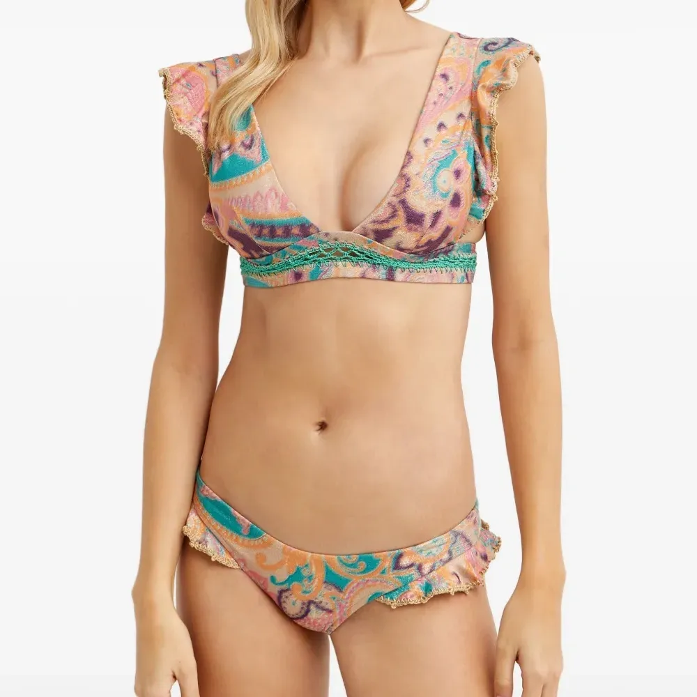 Бикини-топ с оборками Huru