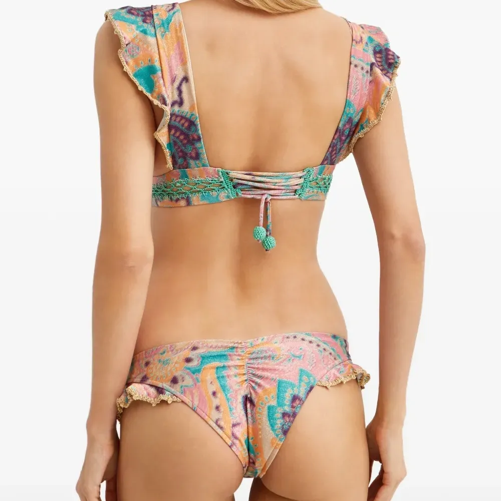 Бикини-топ с оборками Huru