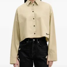 Укороченная рубашка с завязками Укороченная рубашка с завязками